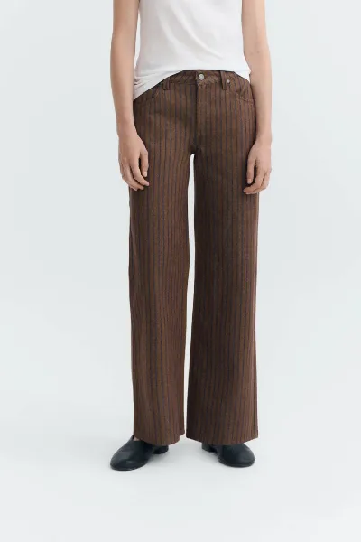 thinking mu Thinking MU Damen vegan Hose Albin Stripes Kettan