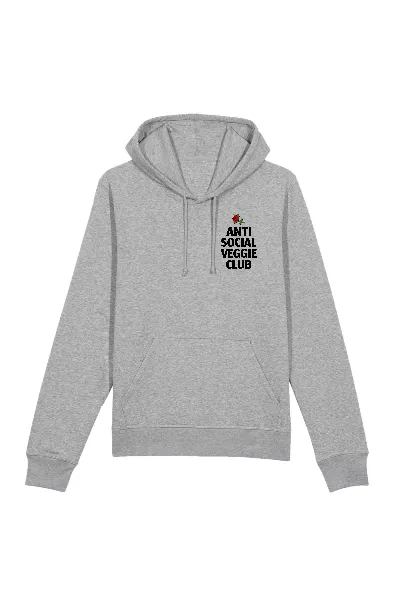 Oat Milk Club Oat Milk Club Damen vegan Anti Social Veggie Club - Hoodie Aus Bio-Baumwolle