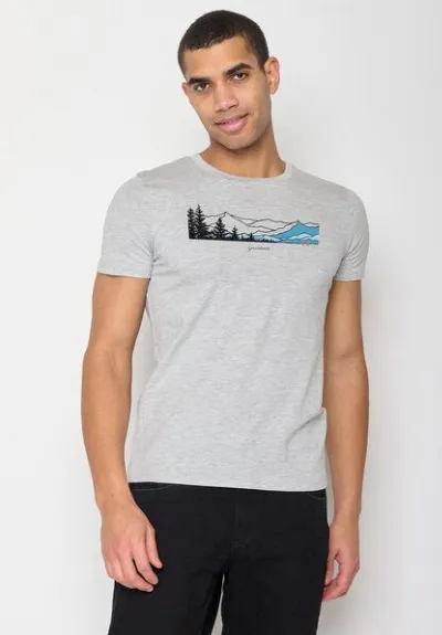 GreenBomb GREENBOMB Nature Hike Together Guide - Sportliches T-Shirt aus Bio-Baumwolle / hochwertiger Print / GOTS / Fair & Vegan