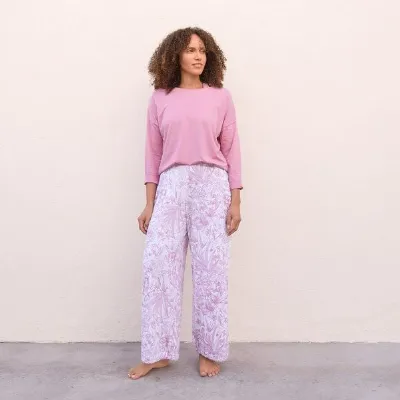 Jaya Jaya KAIRO COTTON FLOWERS - Damen - Yoga/Loungepants mit Print aus elastischer Biobaumwolle