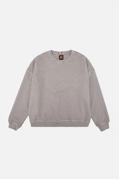 Trendsplant Trendsplant Damen vegan Pullover Heavyweight Essential Pigment Island Fossil