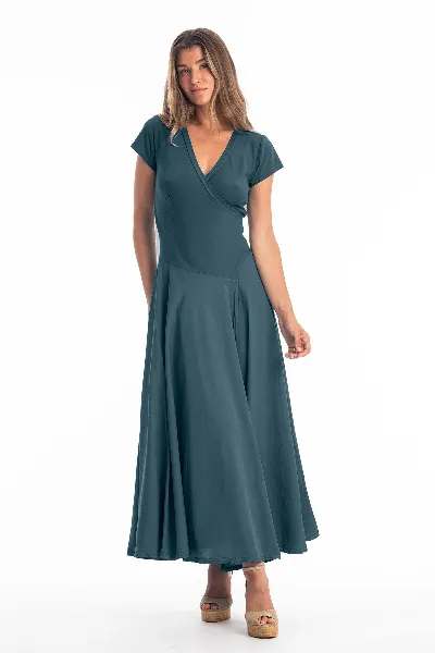 RAVENS VIEW IBIZA RAVENS VIEW IBIZA Damen vegan Kleid Veronika St Ozeanblau