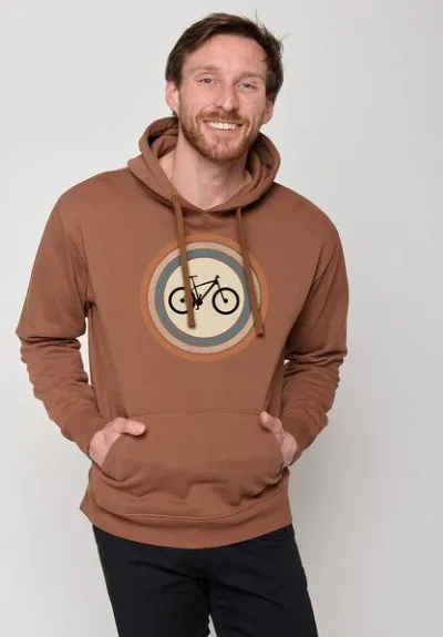 GreenBomb GREENBOMB Bike Target Joy - Bequemer Hoodie aus Bio-Baumwolle / hochwertiger Print / GOTS / Fair & Vegan