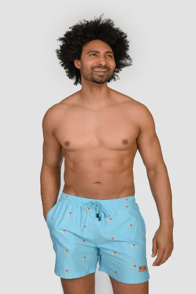 Narwal Narwal Herren vegan Badeshorts Mit Druck Icelolly