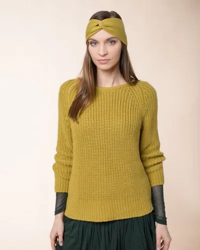 Alma & Lovis Alma & Lovis Pullover in Patentstrick aus Bio-Baumwolle Patent Pulli