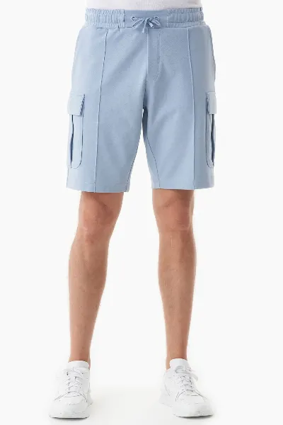 ORGANICATION ORGANICATION Herren vegan Sweatshorts Cargo Eisblau