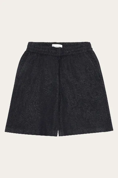 KnowledgeCotton Apparel KnowledgeCotton Apparel Damen vegan Shorts Posey Weit Leinen Schwarz Jet