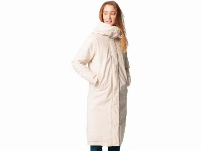 Vaude VAUDE Damen-Mantel Coreway mit 2-Wege-Front-Reißverschluss, ecru,