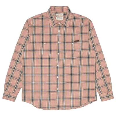 Nudie Jeans Nudie Jeans Kariertes Langarm-Hemd Julian Worker Check Pink
