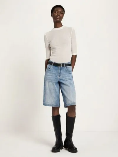 LANIUS LANIUS Bermuda Jeans (GOTS) aus Bio-Baumwolle