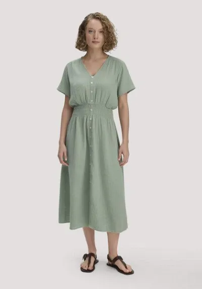 hessnatur hessnatur Musselin Kleid mit Taillierung Midi aus reiner Bio-Baumwolle
