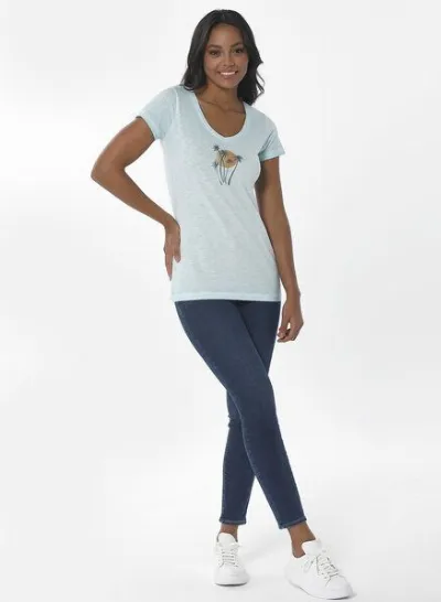 ORGANICATION ORGANICATION Cold Pigment Dyed T-Shirt aus Bio-Baumwolle mit Print