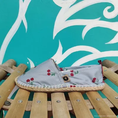 REFISHED fair fashion REFISHED fair fashion Espadrilles 'HAPPINESS' (Cherry)
