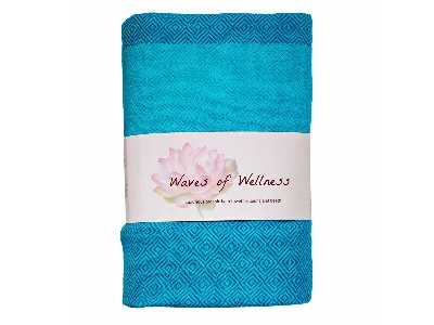 HängemattenGlück Hamam Strandtuch marino-blau Maße 100 x 180 c
