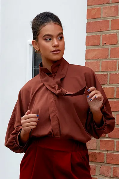 Widda Widda Damen vegan Bluse Mavis Rost