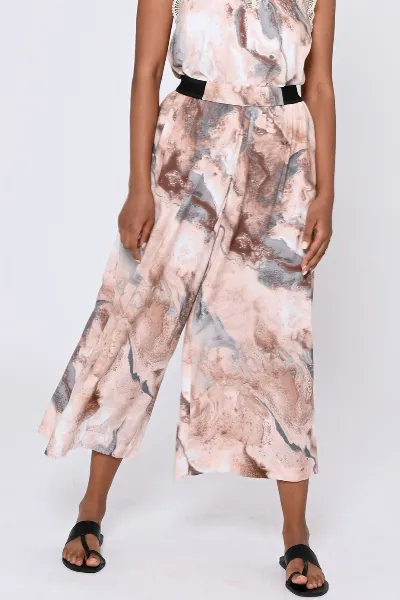 Lovjoi LOVJOI Damen vegan Hose Tavira Marmor