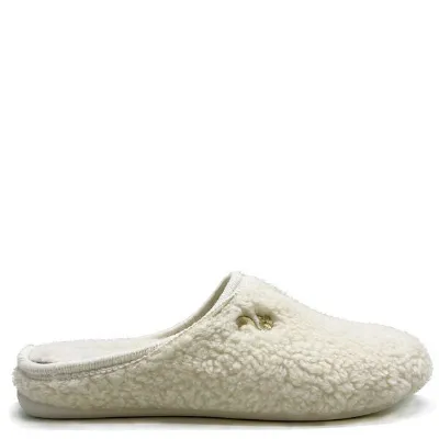thies Veganer thies ® Eco Teddy Slipper aus kuscheliger Biobaumwolle