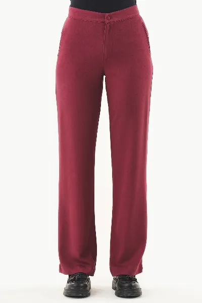 ORGANICATION ORGANICATION Damen vegan Hose Ecovero Wein