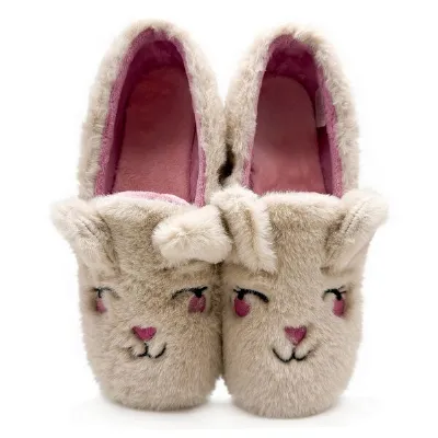 thies Veganer thies ® Rec Rabbit Closed Slipper aus kuscheligem recyceltem PES