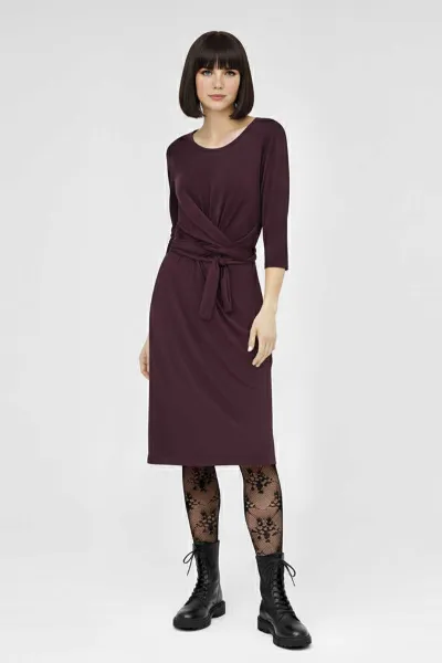 WiDDA WiDDA Damen vegan Kleid Jersey Slinga Berry