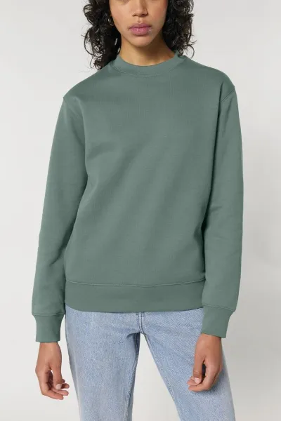 UNIPOLAR UNIPOLAR Herren vegan Pullover Basic Chess Green Bay