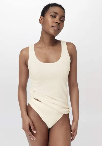 hessnatur hessnatur Damen Rundhals Tanktop im 2-Pack PURE COTTON aus Bio-Baumwolle