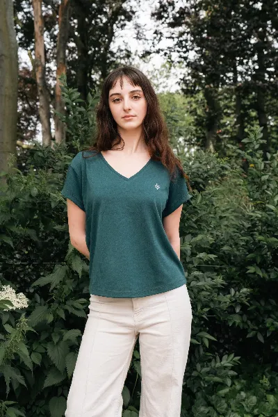 Lucid Collective Lucid Collective Damen vegan T-Shirt Harmony Türkis