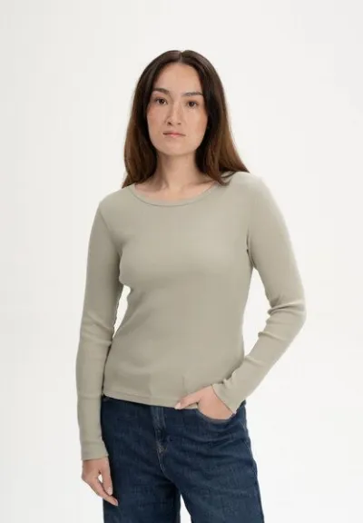 MELA MELA Ripp Longsleeve Style MEHAR aus 100% Bio-Baumwolle