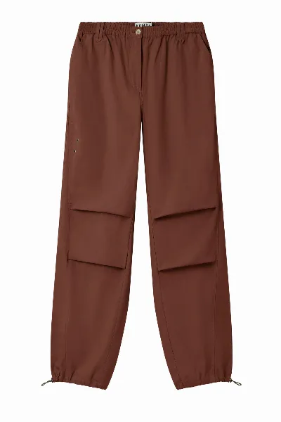 KOMODO KOMODO Damen vegan Hose Safari Schokoladen