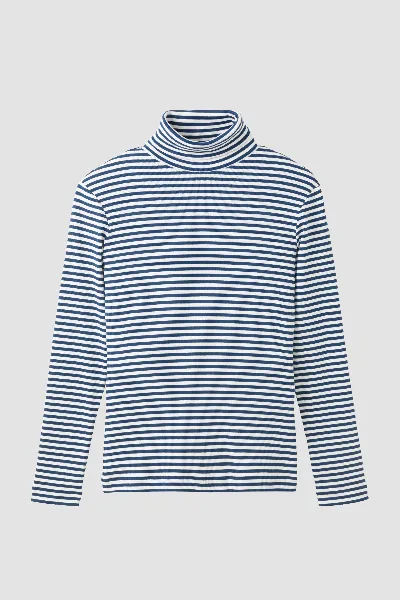 recolution Recolution Damen vegan Langarmshirt Liatris Stripes In Der Farbe Vintage Blau