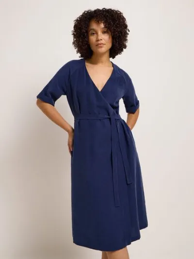 LANIUS LANIUS Wickelkleid aus TENCEL Modal und recyceltem Polyester
