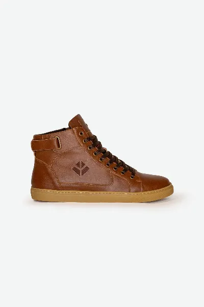 COG COG Herren vegan Sneaker Wallace Braun ReiÃŸverschluÃŸ