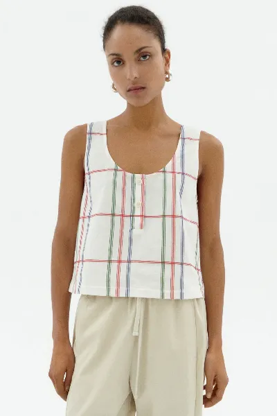 thinking mu Thinking MU Damen vegan Top Lose Plaid Justine Multicolor
