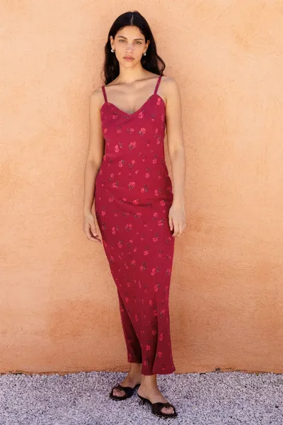 Avani Avani Damen vegan Kleid Jade Himbeere