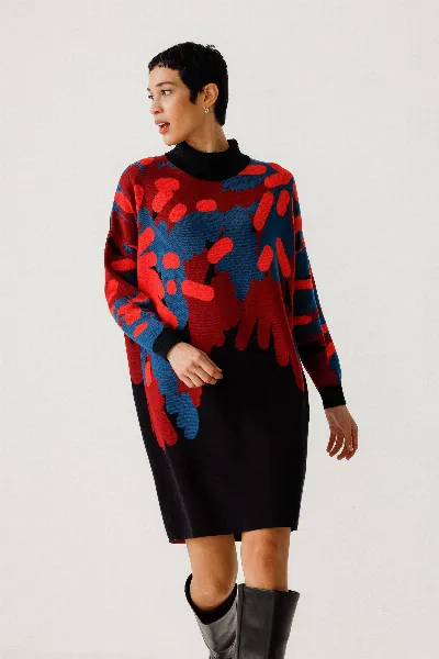 SKFK SKFK Damen vegan Kleid Haira Mehrfarbig