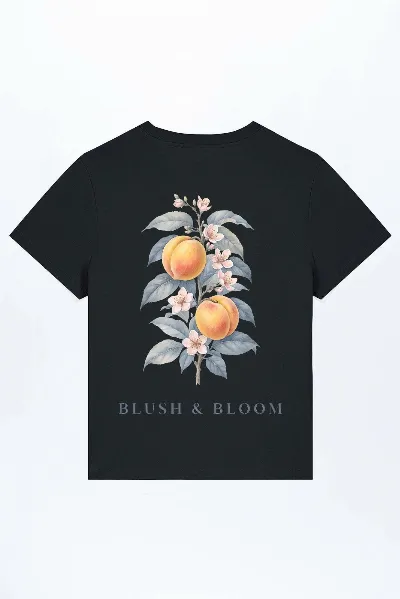 GREEN SHIRTS Peach Blush And Bloom Women T-Shirt für Frauen