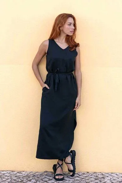 WiDDA berlin WiDDA berlin Maxikleid VANI in Schwarz oder Terra - aus Lyocell TENCEL®