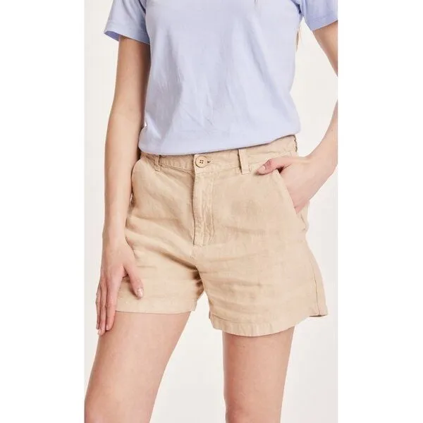 KnowledgeCotton Apparel KnowledgeCotton Apparel Leinenshorts - SENNA loose shorts - aus Bio-Leinen