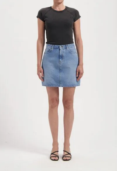 MUD Jeans MUD Jeans Damen Rock Audry Mini Skirt - Light Stone Vintage