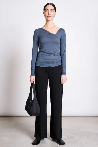 JAN 'N JUNE Longsleeve Asymmetrical Casma Grau
