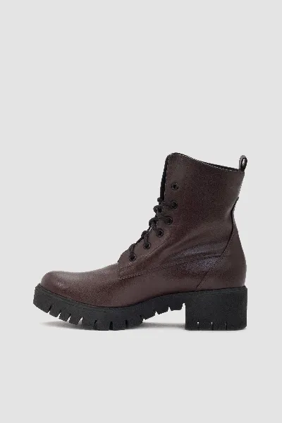 BOHEMA BOHEMA Damen vegan Stiefel Workers No. 3 Chocolate Dark Brown
