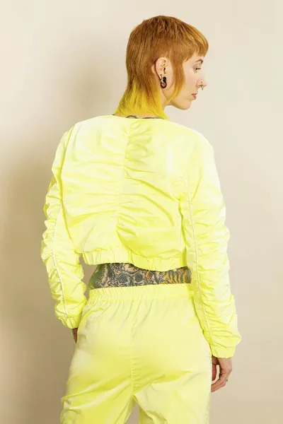 MAHLA MAHLA Damen vegan Jacke Juicy Cropped Gelb