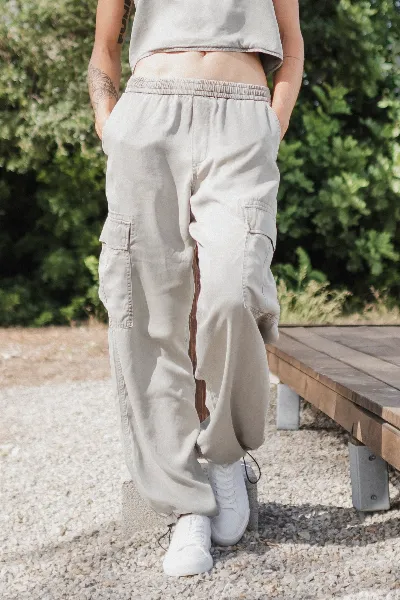 DAWN Dawn Damen vegan Cargohose Ray Rock Olive