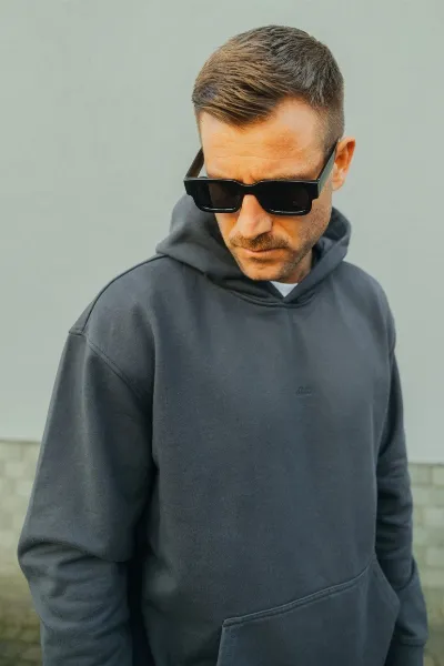 DIRTS DIRTS Herren vegan Hoodie Classic Charcoal