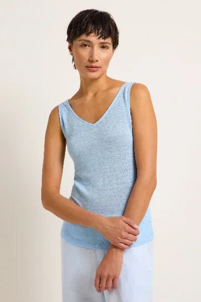 Lanius Tanktop mit V-Ausschnitt