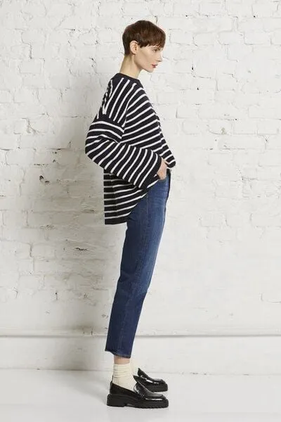 Wunderwerk Wunderwerk Oversize crewknit stripes