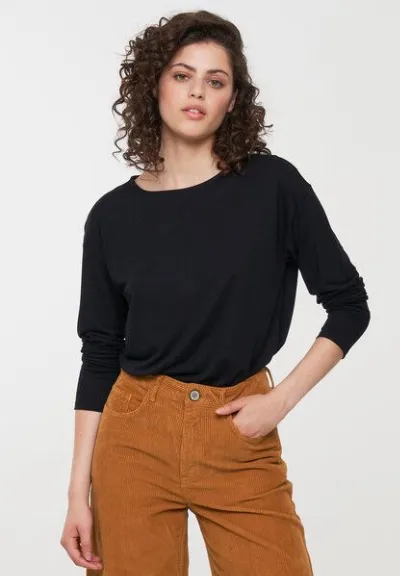 recolution Damen Longsleeve aus LENZING ECOVERO Viskose - FUCHSIA - recolution
