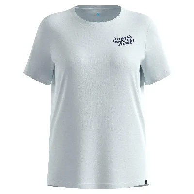 Odlo T-SHIRT CREW NECK S/S COTTON BLEND THERE'S MORE OUT THERE