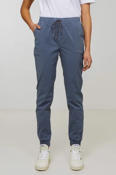 recolution Recolution Damen vegan Jogginghose Chino Calathea Taubenblau