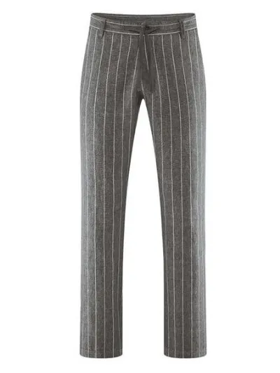 HempAge HempAge Herren Nadelstreifen Hose Hanf/Bio-Baumwolle